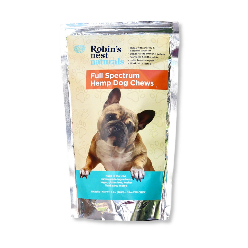 Robin's Nest Naturals:20mg Full Spectrum Hemp Dog Chews