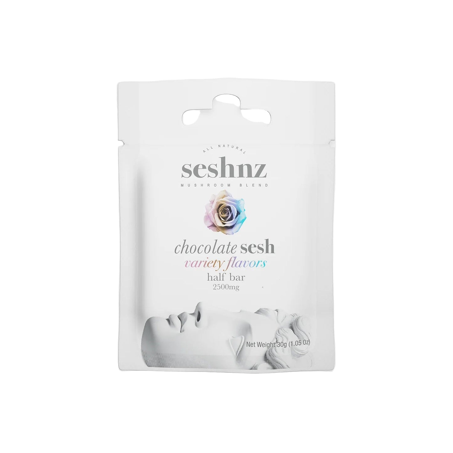 Seshnz Mushroom Blend Chocolate Half Bar