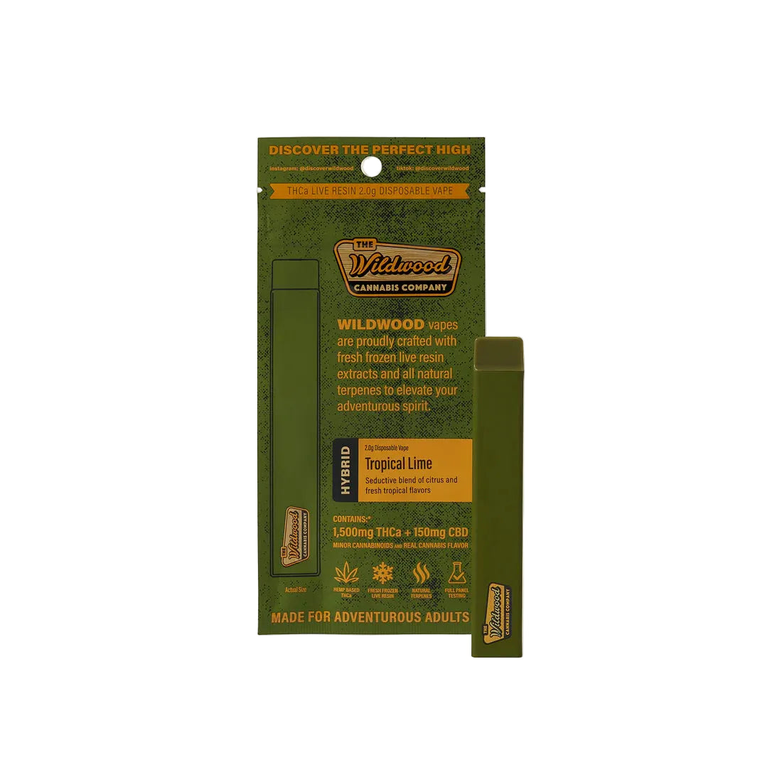 Wildwood THCa Live Resin Disposable Vape