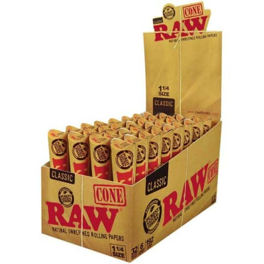 RAW Classic 1.25 6pk Cones