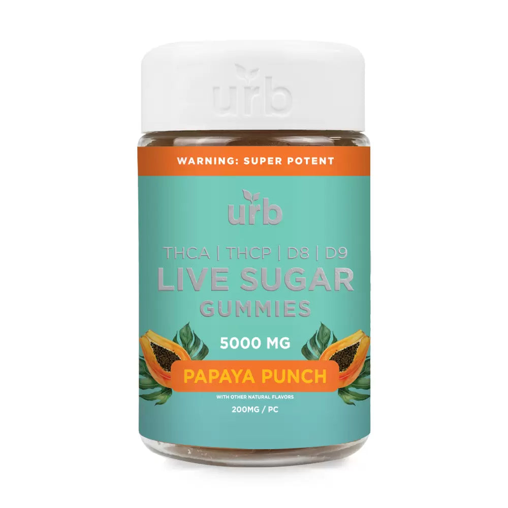 Urb 5000mg  THCA Live Sugar Gummies