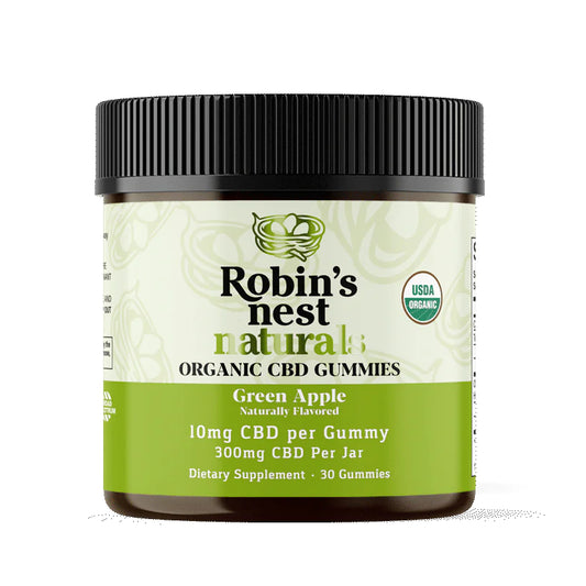 Robin's Nest Naturals: Green Apple CBD Gummies