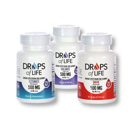 Drops of Life Broad Spectrum CBD Gummy 500mg