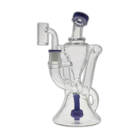 TAG 9" Super Slit Donut Dual Arm Recycler 14MM Female Purple